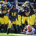 Michigan players celebrate over Illinois quarterback Nathan Scheelhaase after stopping him from completing 2-point conversion in triple overtime giving the Wolverines a wild 67-65 win over the Illini in Saturday, November 6th's Big Ten clash between the two teams at Michigan Stadium.
Lon Horwedel | AnnArbor.com